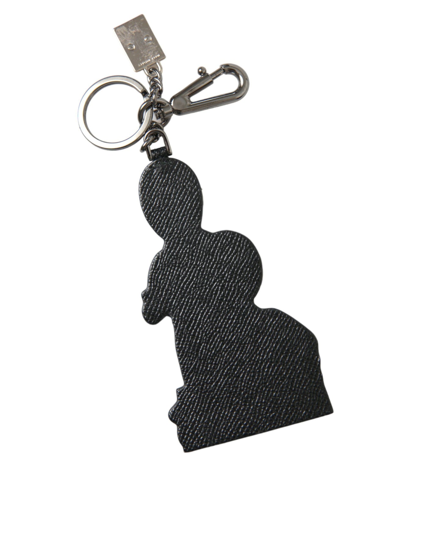 Dolce &amp; Gabbana leren Dominico Stefano #DGFAMILY logo badge sleutelhanger