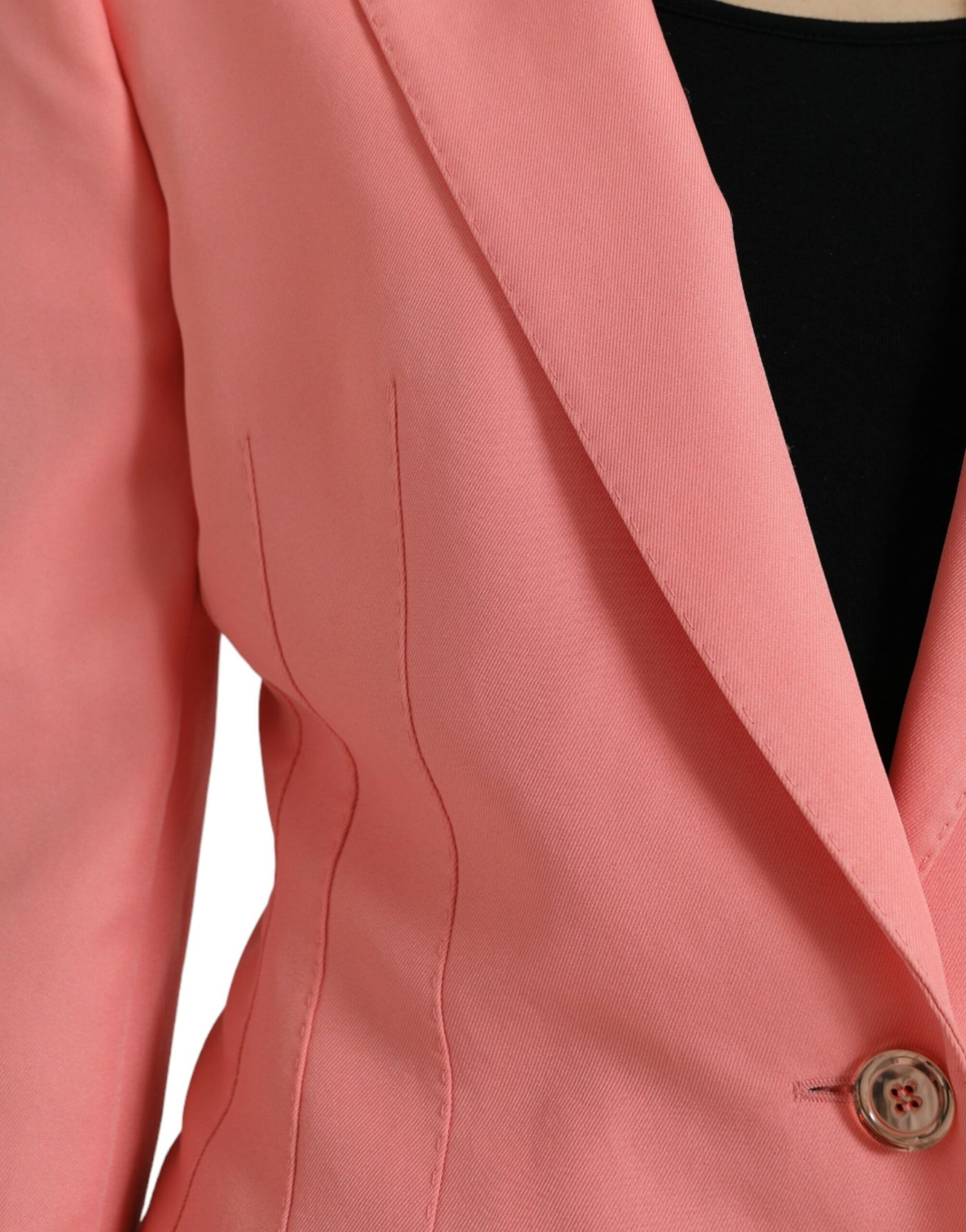 Veste blazer simple boutonnage en polyester rose Dolce &amp; Gabbana