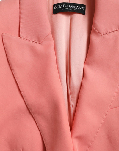 Veste blazer simple boutonnage en polyester rose Dolce &amp; Gabbana