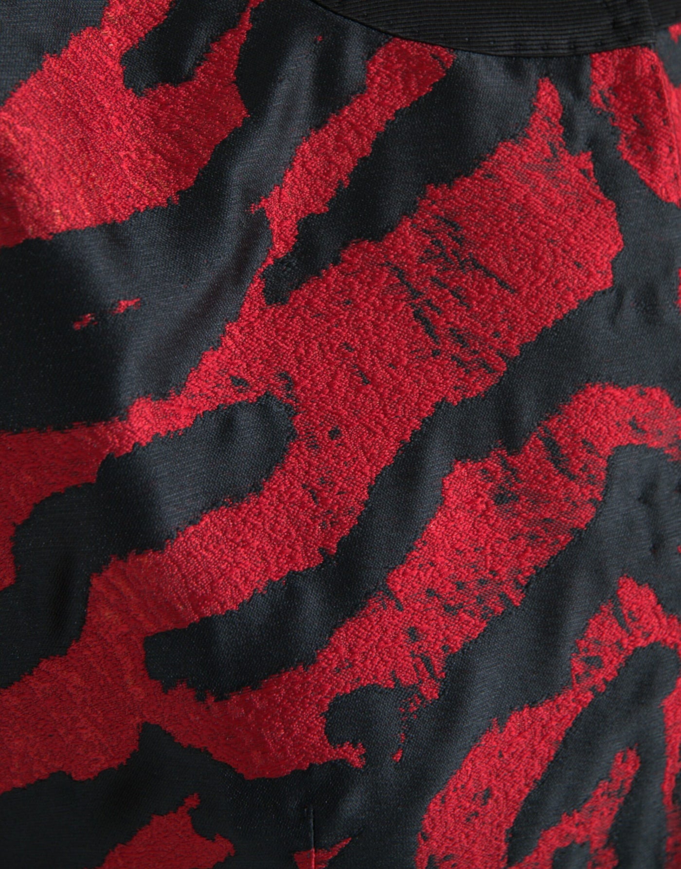 Dolce &amp; Gabbana Zwart Rood Gestreept Cropped Jasje