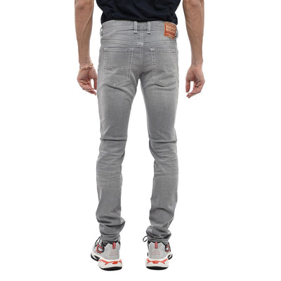 Dieselgrijze katoenen jeans en broek