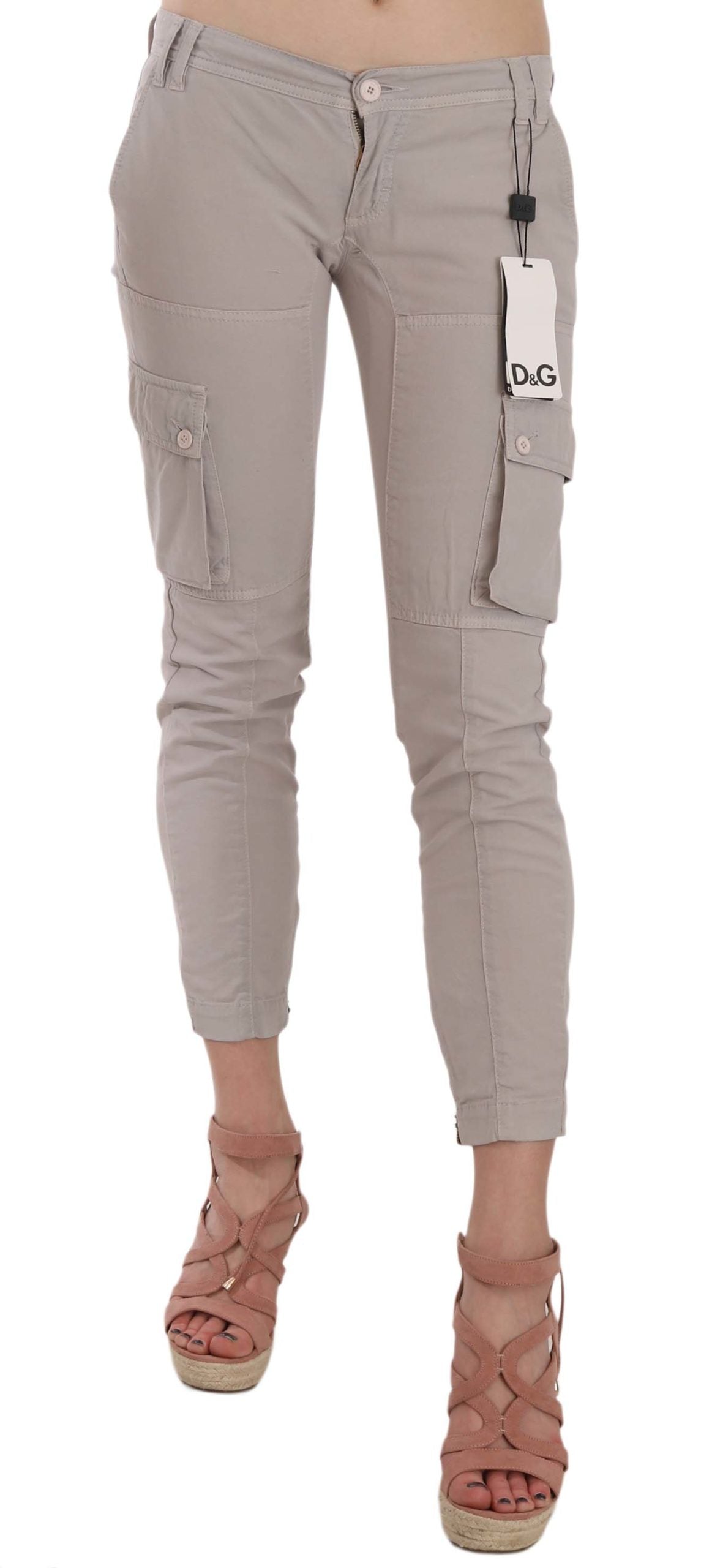 Dolce &amp; Gabbana Casual Fitted Khaki Broek
