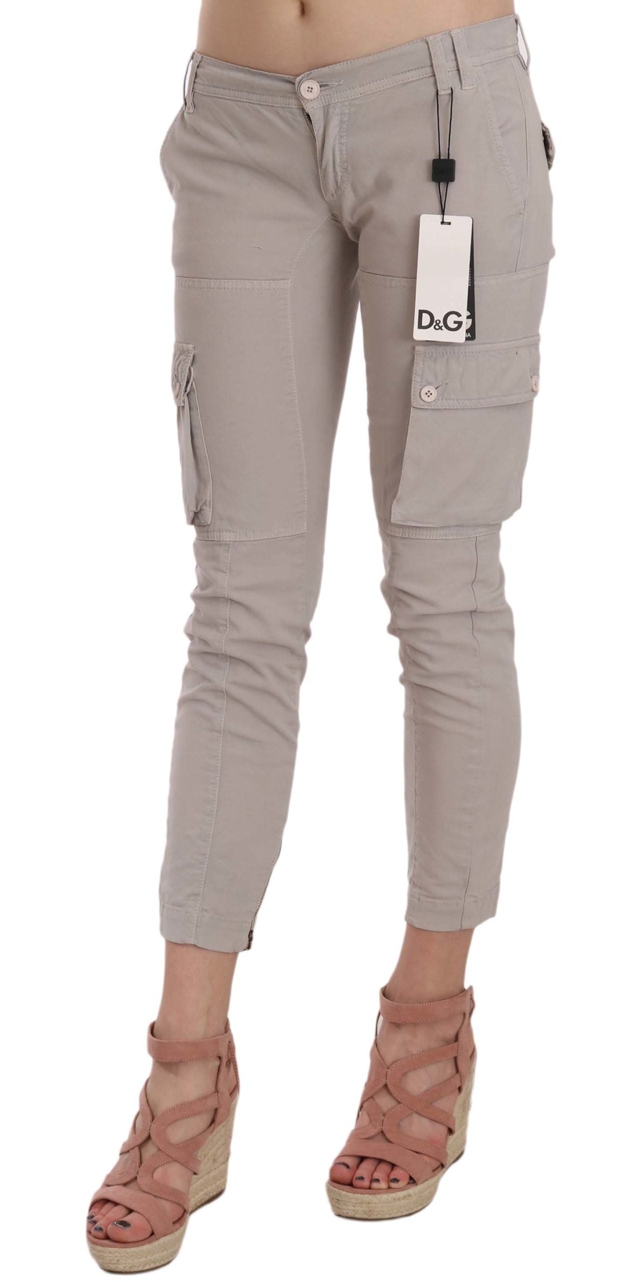 Dolce &amp; Gabbana Casual Fitted Khaki Broek