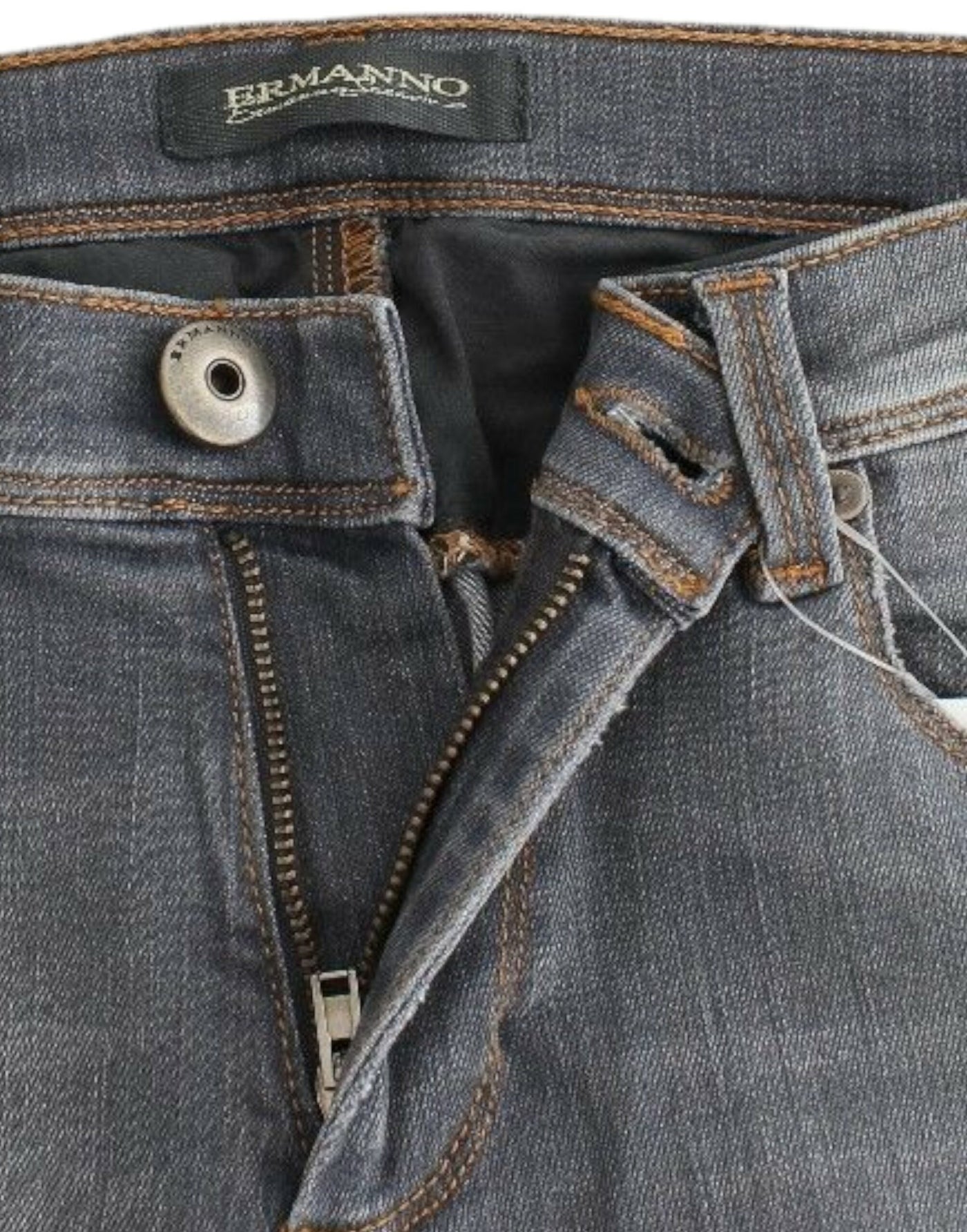 Ermanno Scervino Grijze Slim Jeans Denim Broek Skinny Leg Stretch
