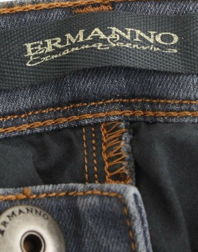 Ermanno Scervino Grijze Slim Jeans Denim Broek Skinny Leg Stretch