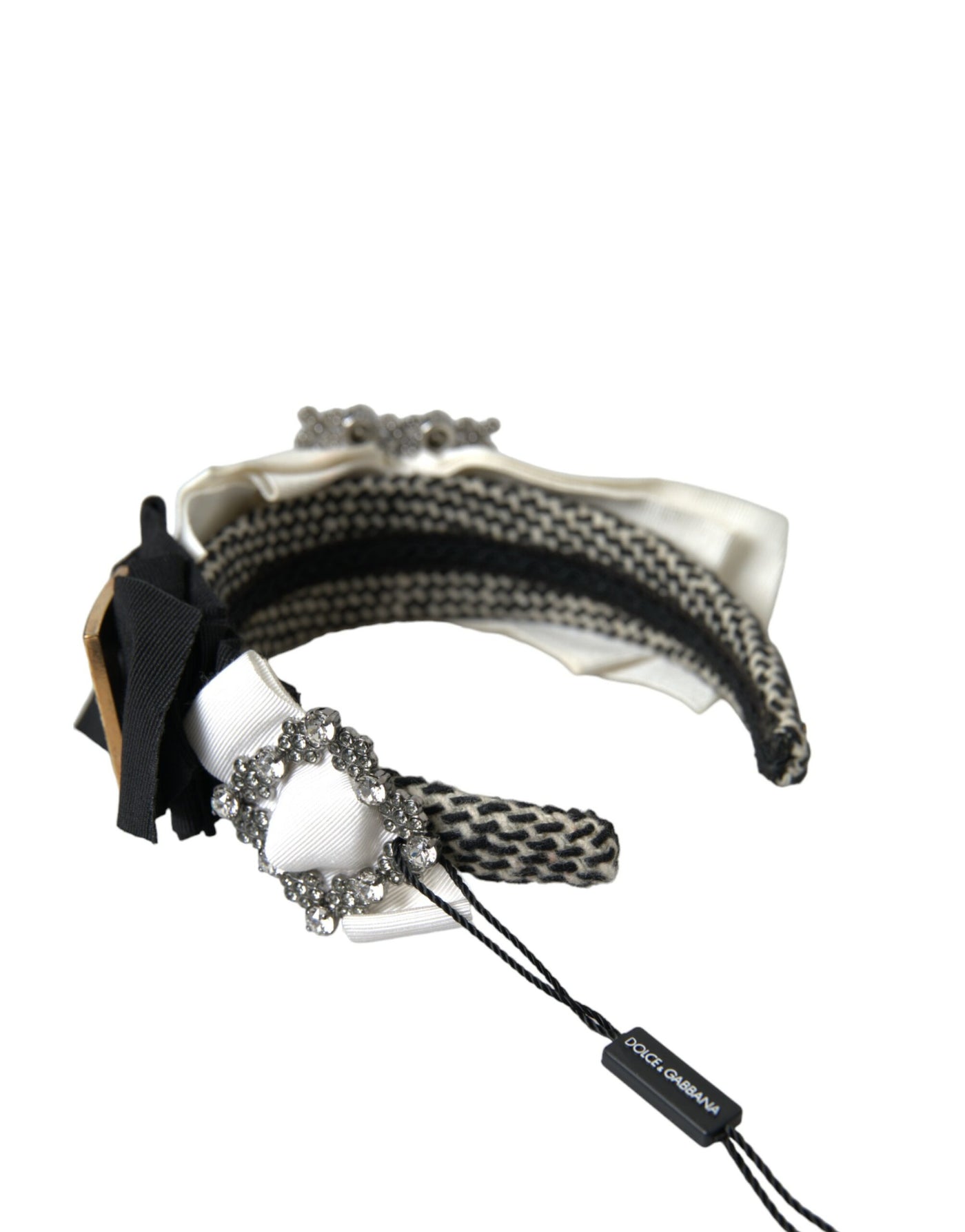 Dolce &amp; Gabbana Multicolor Kristal Versierde Dames Hoofdband Diadeem