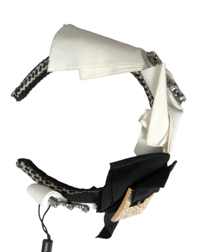 Dolce &amp; Gabbana Multicolor Kristal Versierde Dames Hoofdband Diadeem