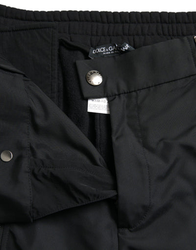 Pantalon skinny en coton mélangé noir Dolce &amp; Gabbana