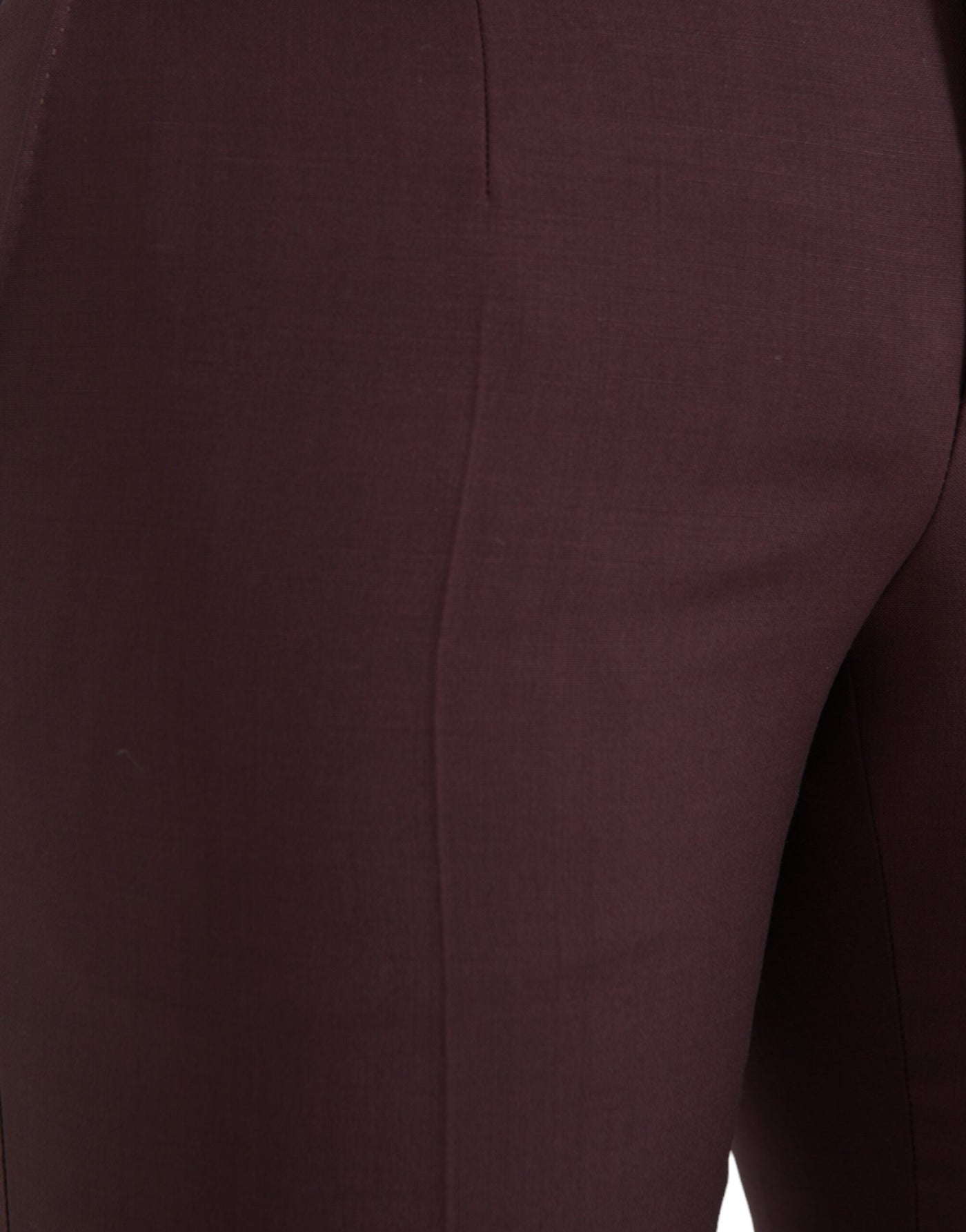 Dolce &amp; Gabbana Maroon Wool Heren Slim Fit Broek