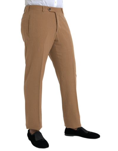Prada Beige Kasjmier Heren Rechte Broek