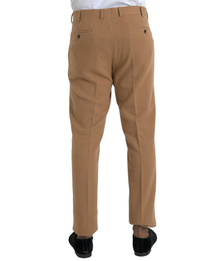 Prada Beige Kasjmier Heren Rechte Broek