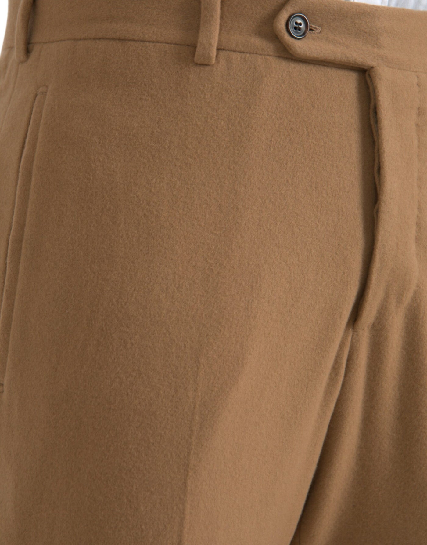 Prada Beige Kasjmier Heren Rechte Broek