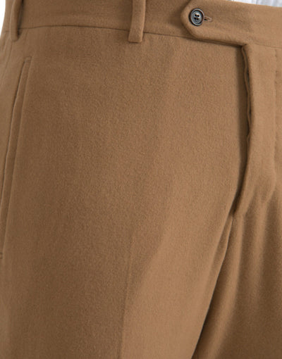 Prada Beige Kasjmier Heren Rechte Broek