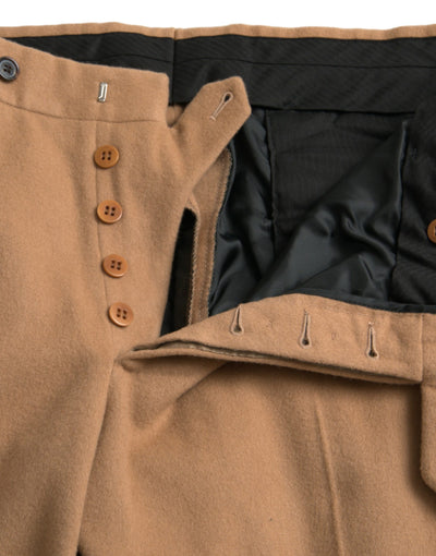 Prada Beige Kasjmier Heren Rechte Broek