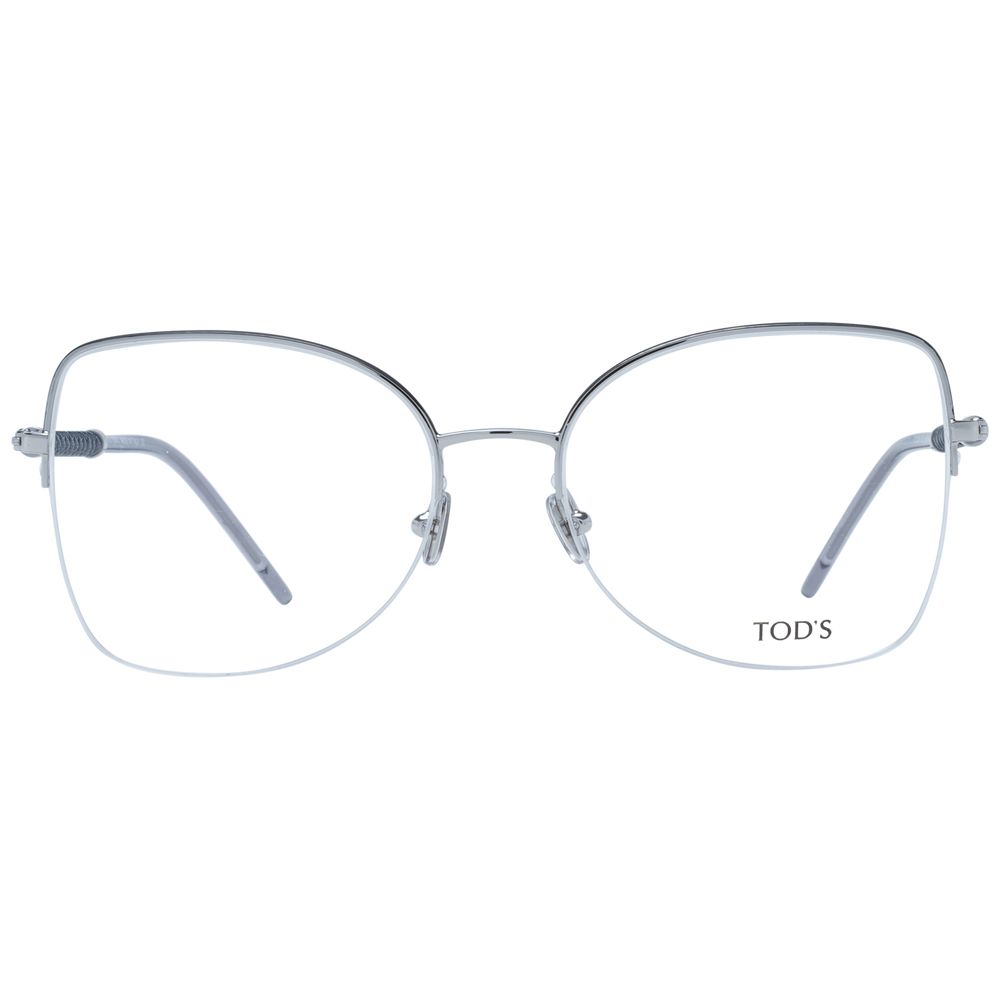 Montures optiques argentées pour femmes Tod's
