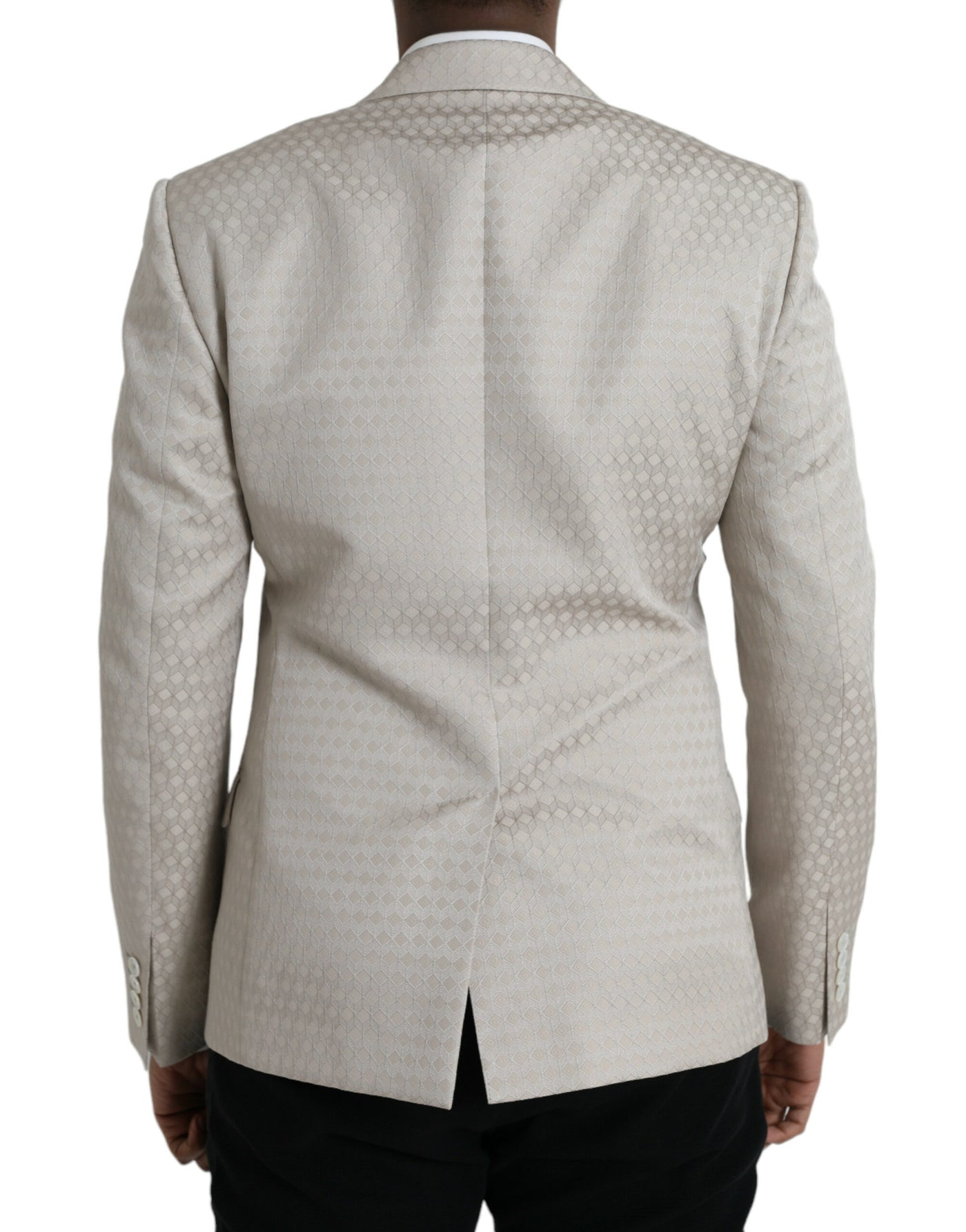 Blazer manteau simple boutonnage beige MARTINI de Dolce &amp; Gabbana