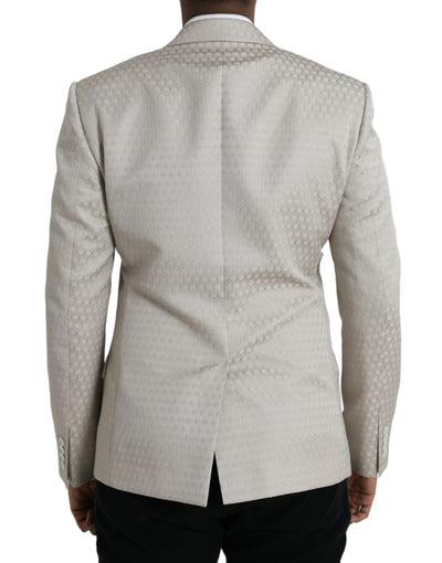 Blazer manteau simple boutonnage beige MARTINI de Dolce &amp; Gabbana