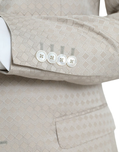 Blazer manteau simple boutonnage beige MARTINI de Dolce &amp; Gabbana