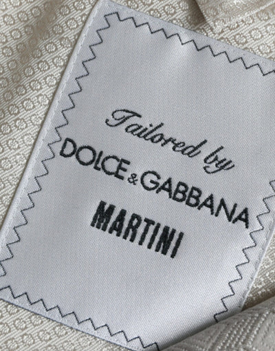 Blazer manteau simple boutonnage beige MARTINI de Dolce &amp; Gabbana