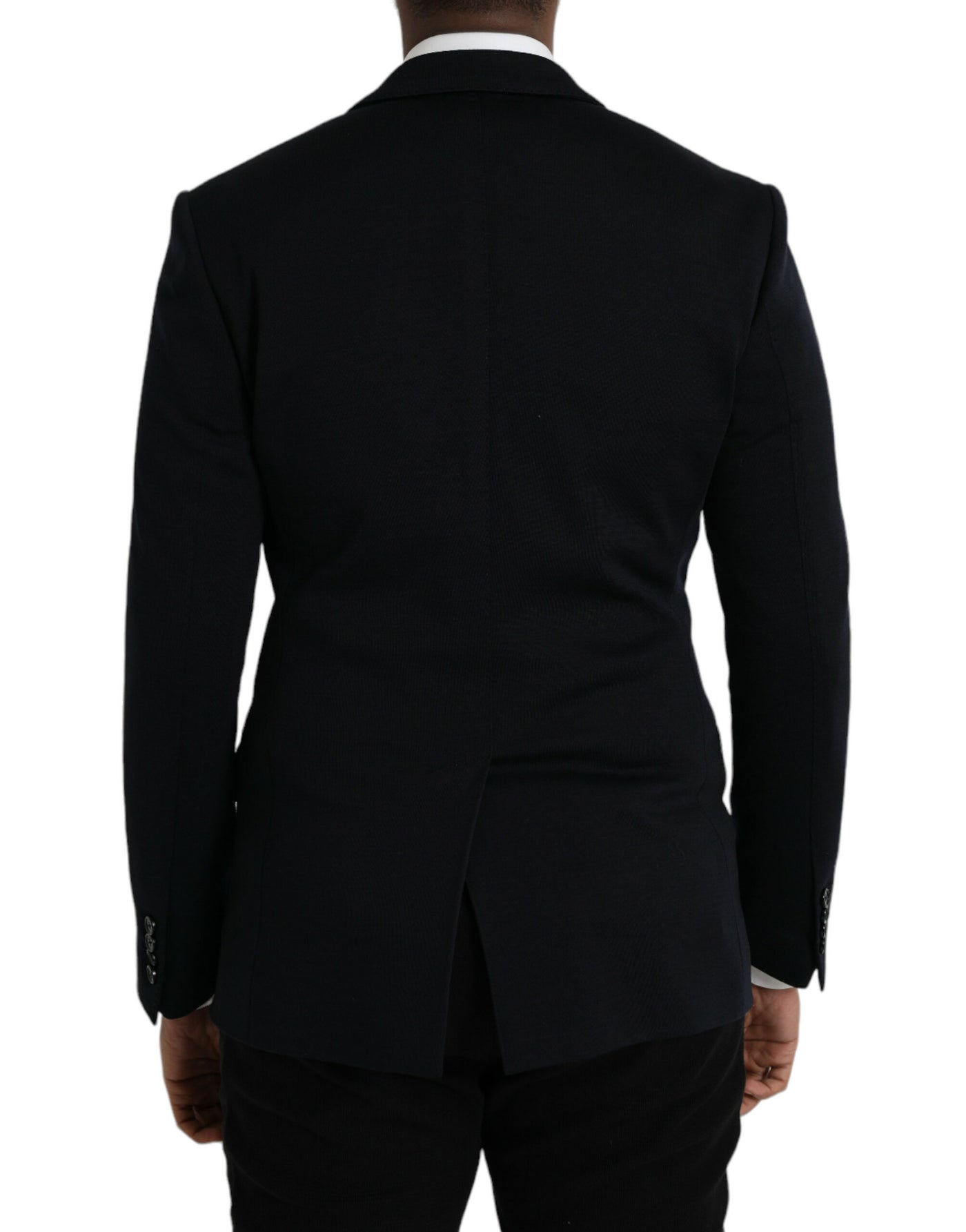 Blazer simple boutonnage en laine noire Dolce &amp; Gabbana