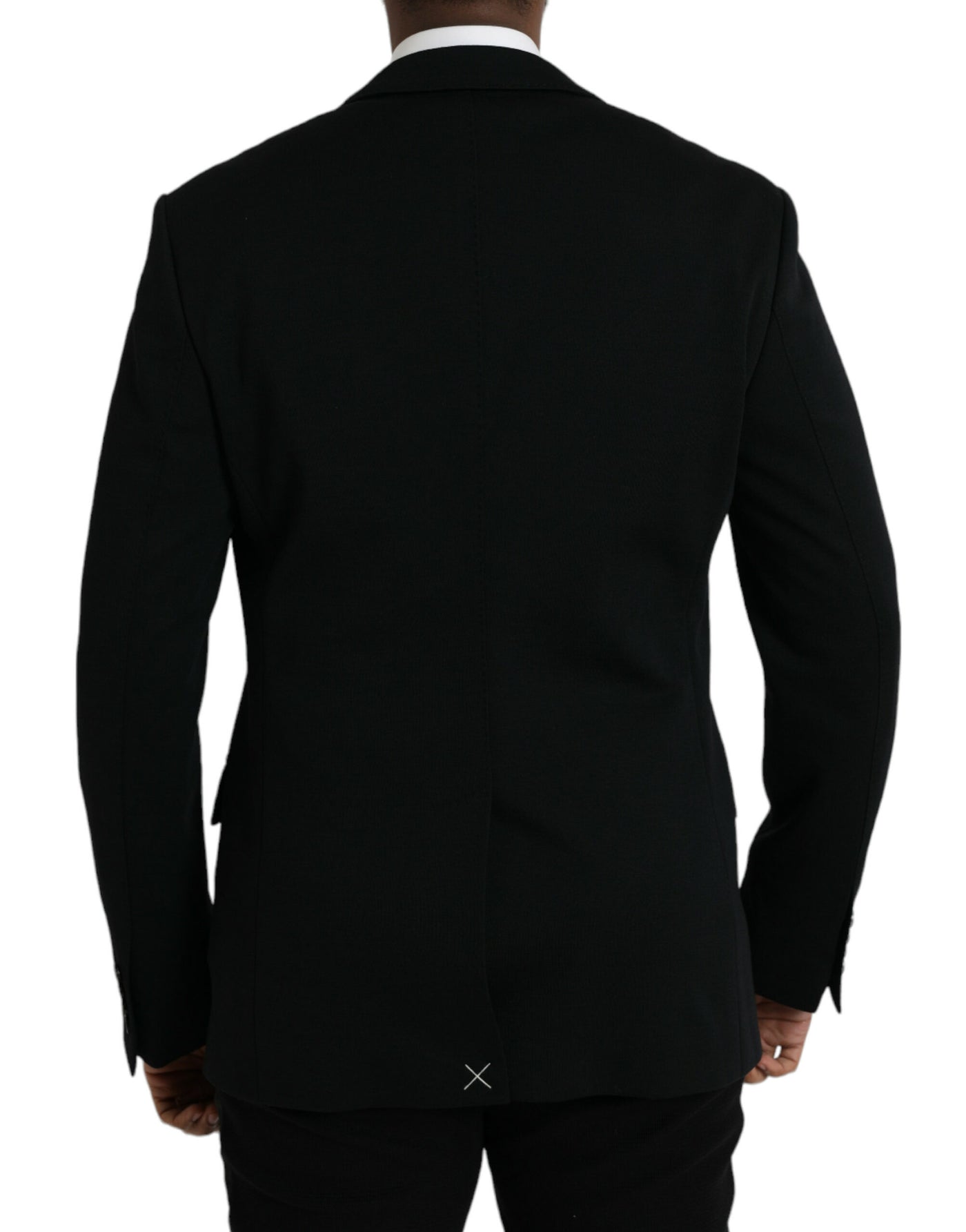 Blazer simple boutonnage en laine noire Dolce &amp; Gabbana