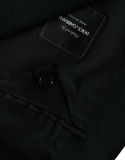 Blazer simple boutonnage en laine noire Dolce &amp; Gabbana