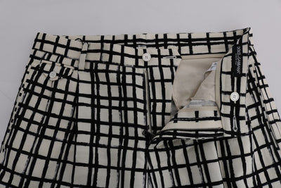 Short décontracté à rayures blanches et noires Dolce &amp; Gabbana