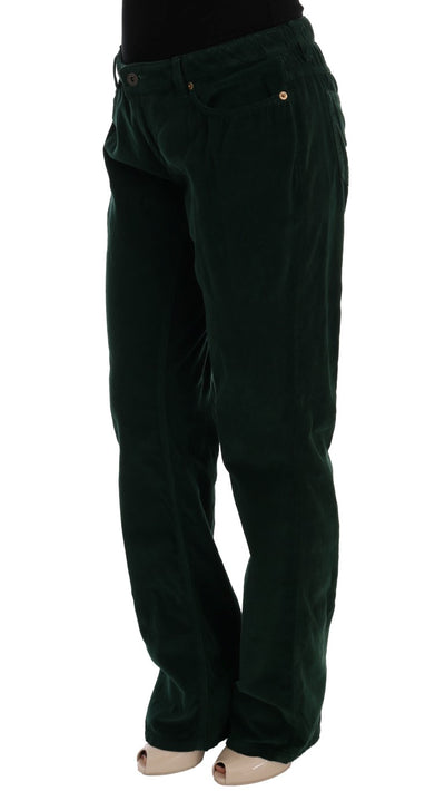 Dolce & Gabbana Green Cotton Corduroys Jeans
