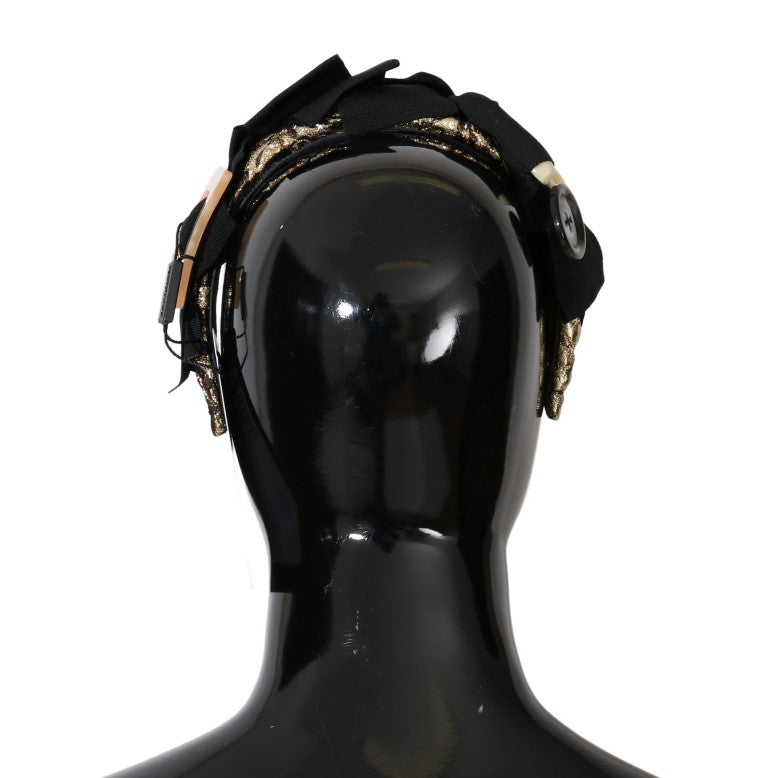 Dolce &amp; Gabbana Clear Crystal Brown Haarband