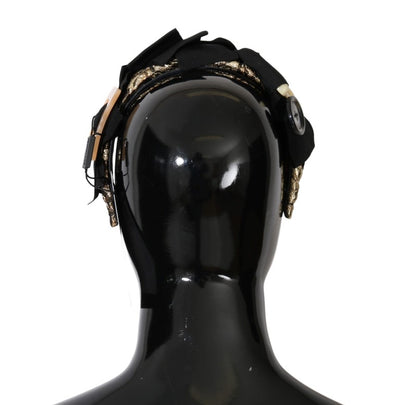 Dolce &amp; Gabbana Clear Crystal Brown Haarband