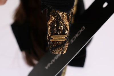 Dolce &amp; Gabbana Clear Crystal Brown Haarband