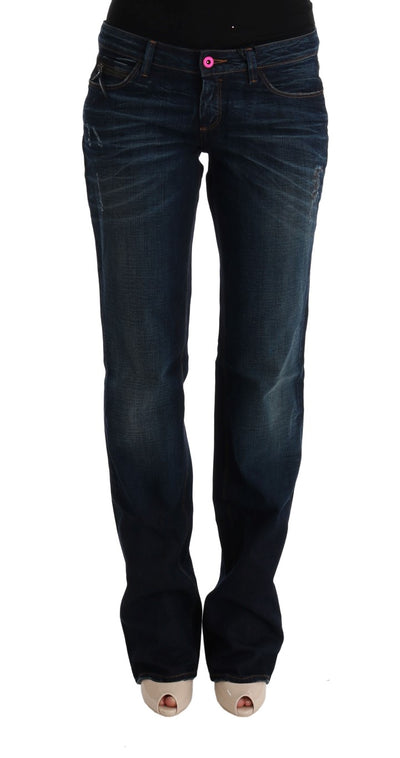 Costume National Blue Katoenen Regular Fit Denim Jeans