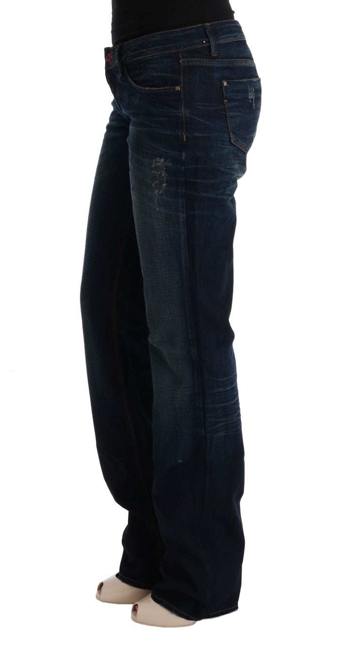 Costume National Blue Katoenen Regular Fit Denim Jeans
