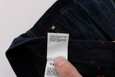 Costume National Blue Katoenen Regular Fit Denim Jeans