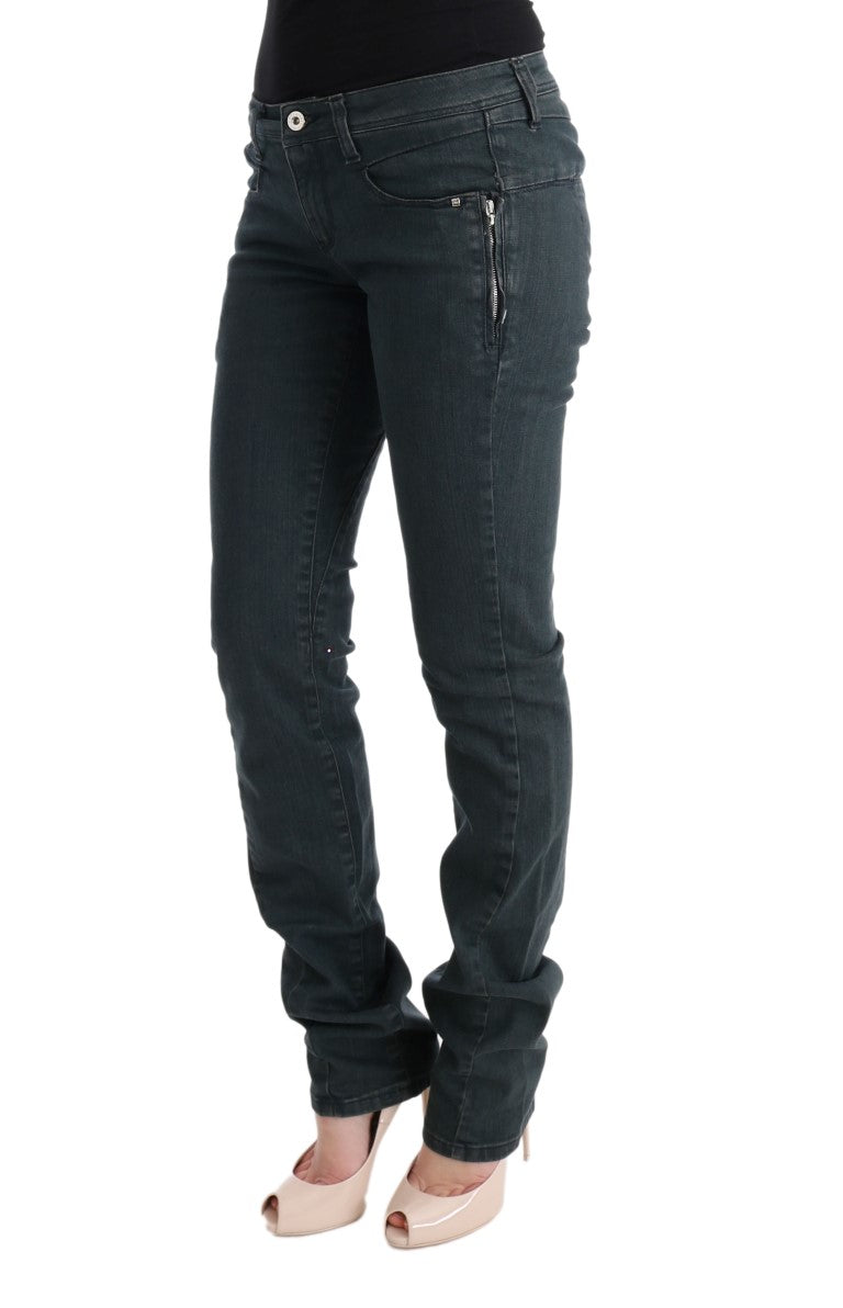 Costume National Grijze Katoenen Superslanke Denim Jeans