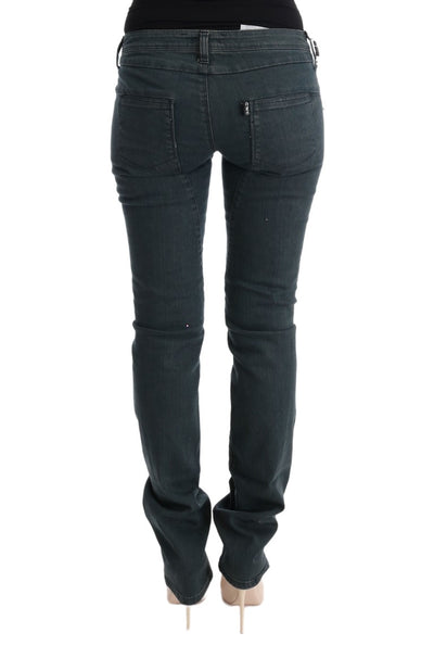 Costume National Grijze Katoenen Superslanke Denim Jeans