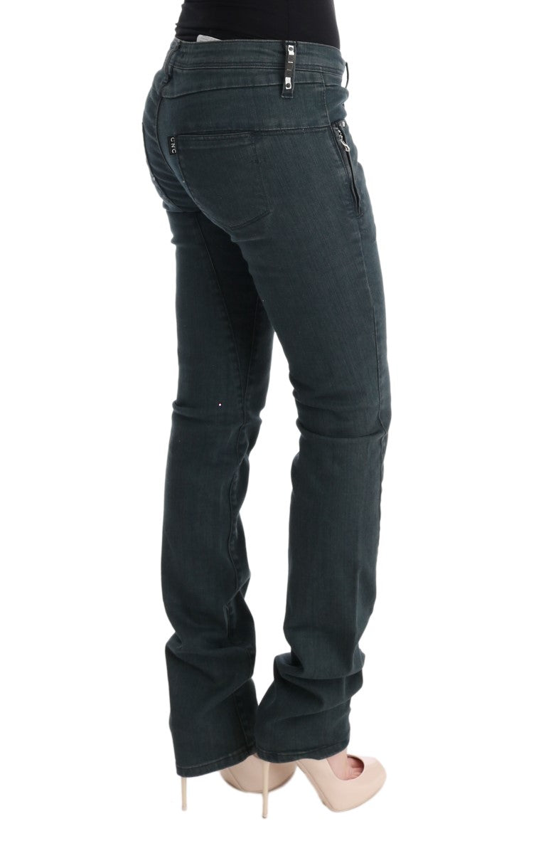 Costume National Grijze Katoenen Superslanke Denim Jeans