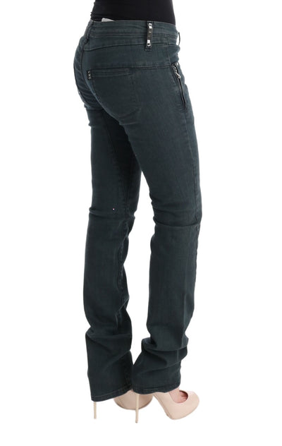 Costume National Grijze Katoenen Superslanke Denim Jeans