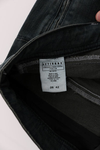 Costume National Grijze Katoenen Superslanke Denim Jeans