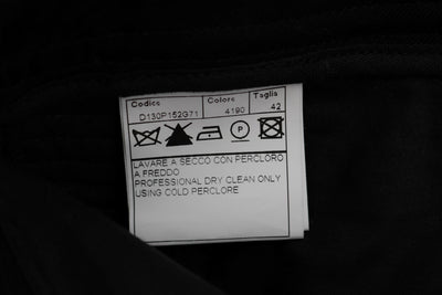 Ermanno Scervino zwarte katoenen slim-fit casual broek