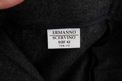 Ermanno Scervino Grijze Skinny Casual Broek van Maagdelijke Wol