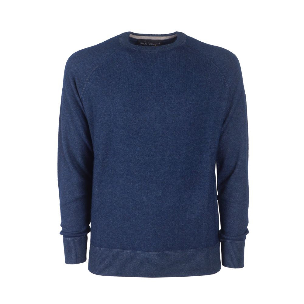 Pull homme en cachemire bleu clair Emilio Romanelli