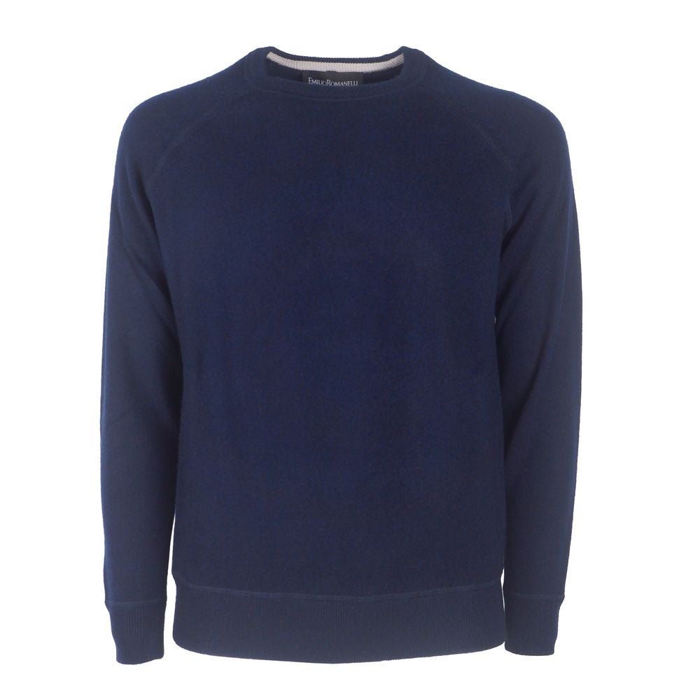 Pull Homme Cachemire Bleu Emilio Romanelli
