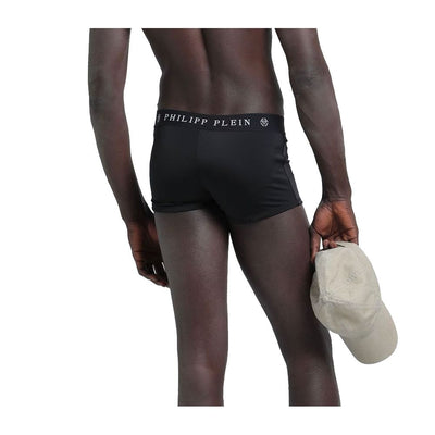 Philipp Plein Zwarte Polyamide Badmode voor Heren