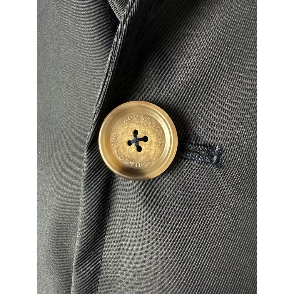 Aquascutum blauw katoenen herenjack