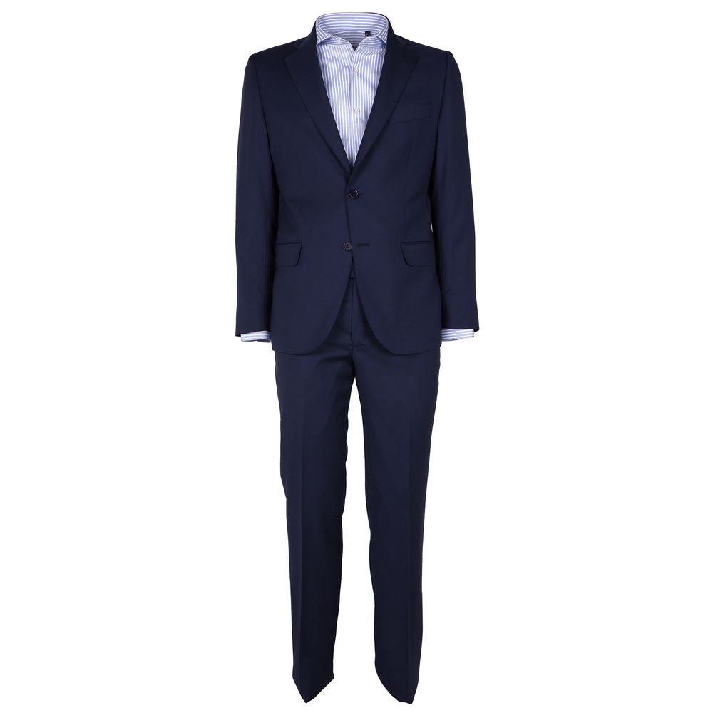 Costume homme en laine bleue fabriqué en Italie