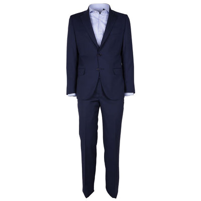 Costume homme en laine bleue fabriqué en Italie