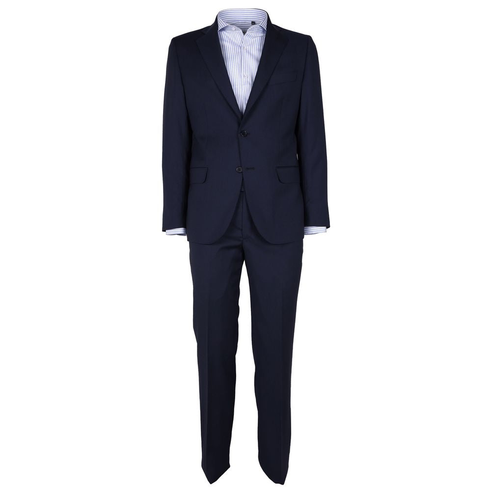 Costume homme en laine bleue fabriqué en Italie