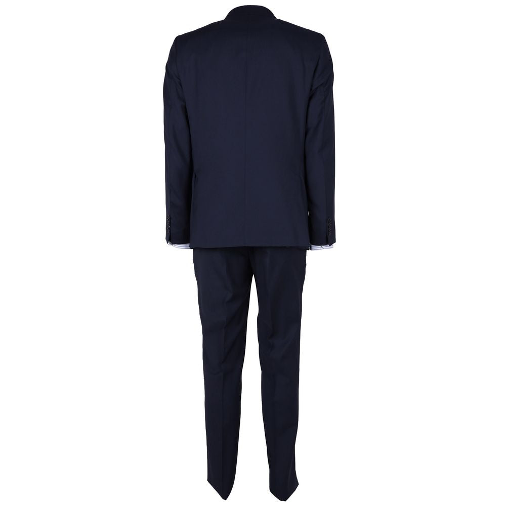 Costume homme en laine bleue fabriqué en Italie