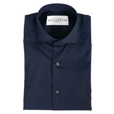 Ballantyne Blauw Katoenen Herenoverhemd